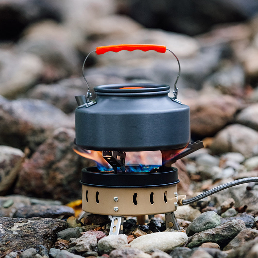 Portable Windproof Camping Gas Stove Holder Set