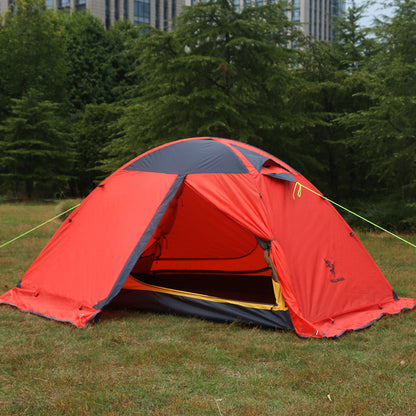 Double-Layer Aluminum Pole Camping Tent